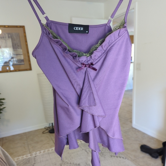 Purple Ruffle Top - Picture 8 of 11